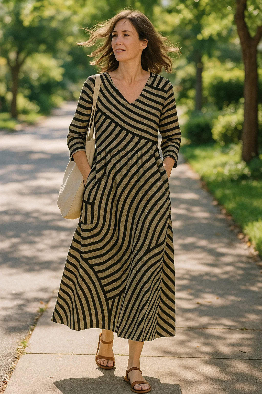 Ayla™ | Vintage Striped Dress