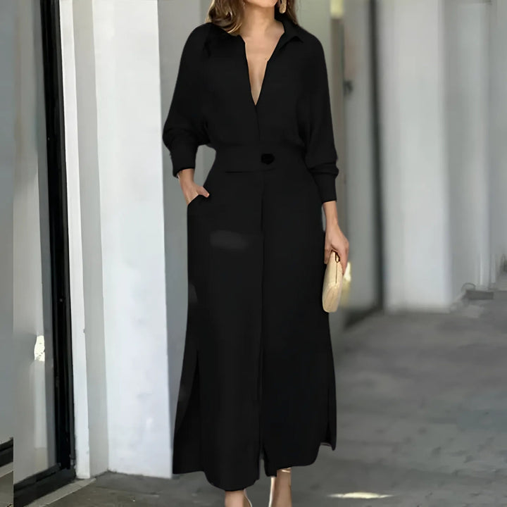 Jeanette™ | V-neck Maxi Dress