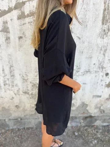 Nora™ | Casual Plain Blouse with Shorts Set