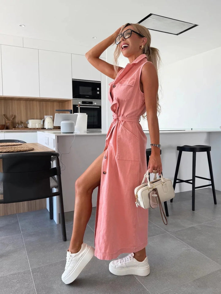 Louisa - Maxi Denim Dress