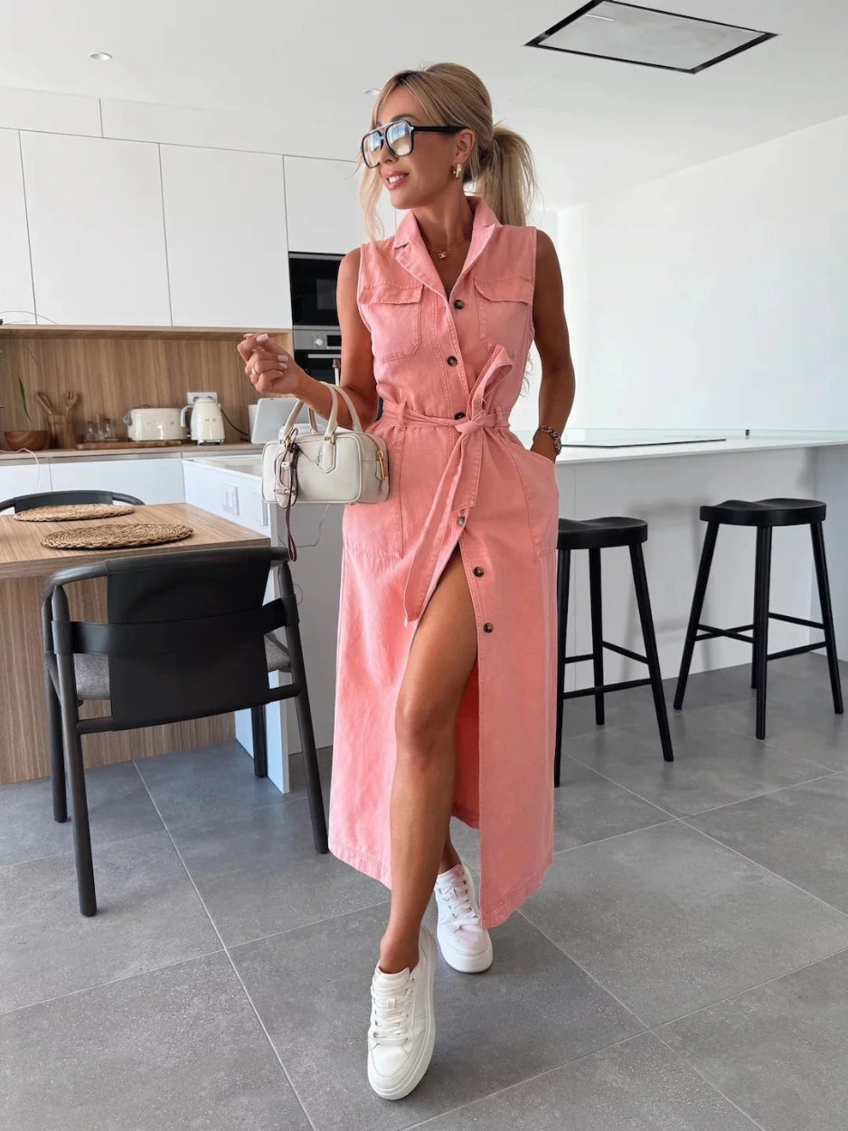 Louisa - Maxi Denim Dress