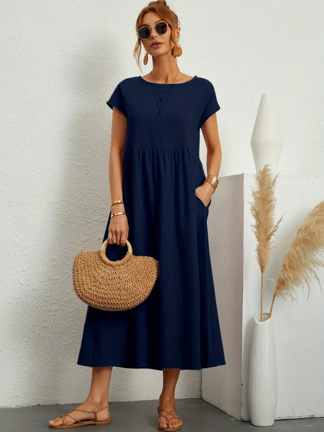 Nataly™ | Relaxed Midi Dress