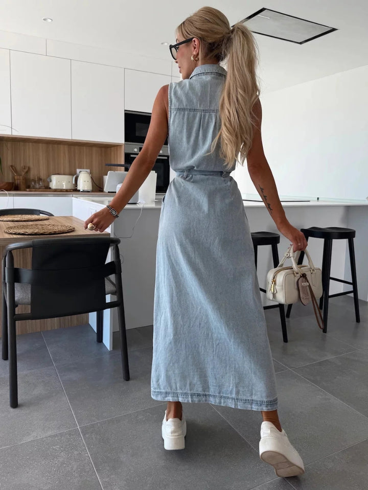 Louisa - Maxi Denim Dress