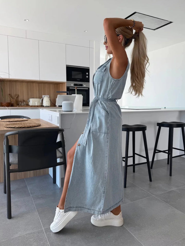 Louisa - Maxi Denim Dress