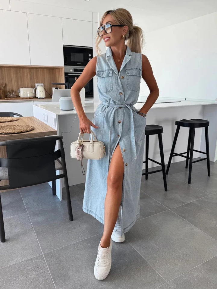 Louisa - Maxi Denim Dress