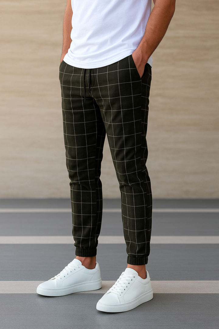 Celino™ | Men's Checkered Jogger Pants