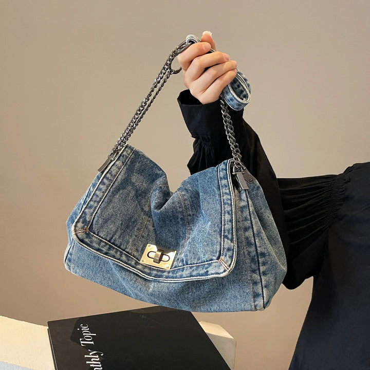 Elaya - Denim Shoulder Bag