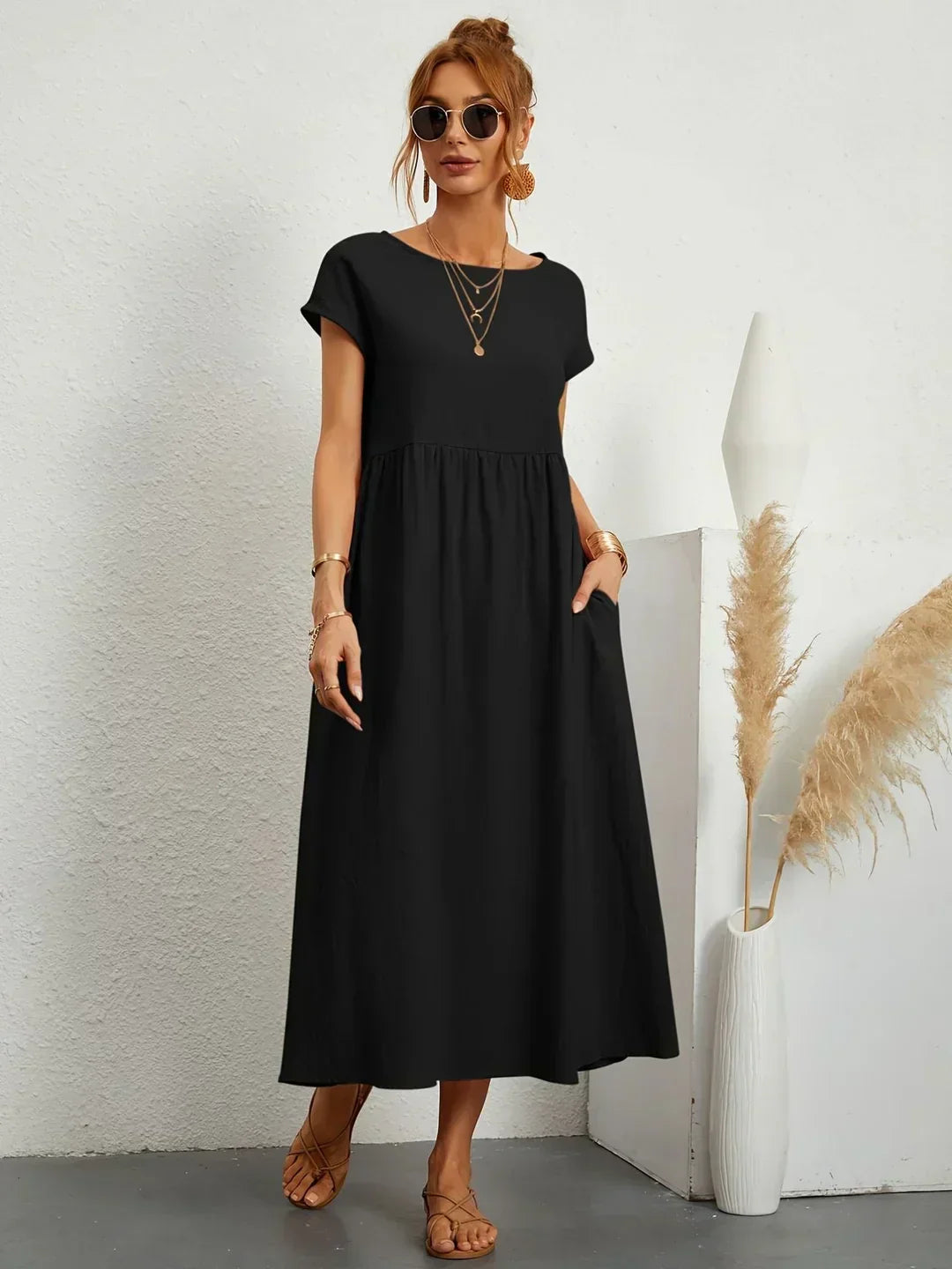 Nataly™ | Relaxed Midi Dress