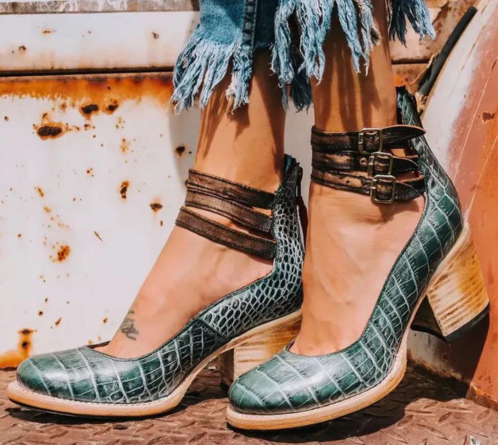SunStep - Round Toe Chunky Sandals