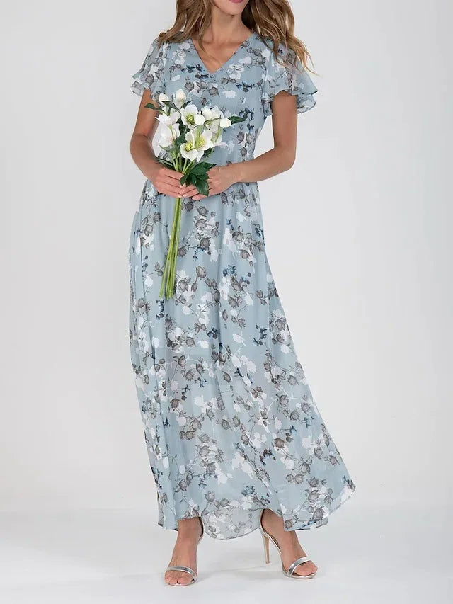 Halina™ | Elegant Floral Dress