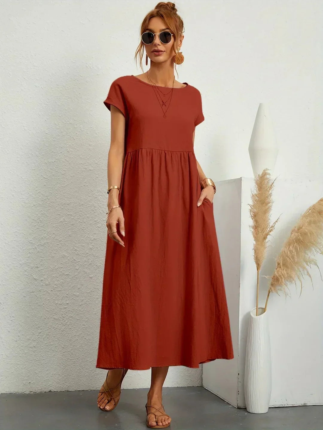 Nataly™ | Relaxed Midi Dress