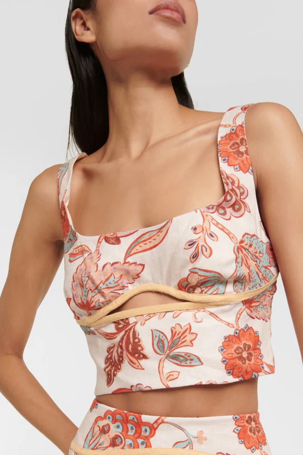 Freya - Floral Top and Skirt Set