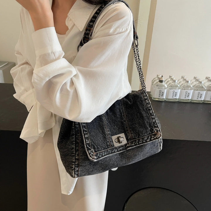 Elaya - Denim Shoulder Bag