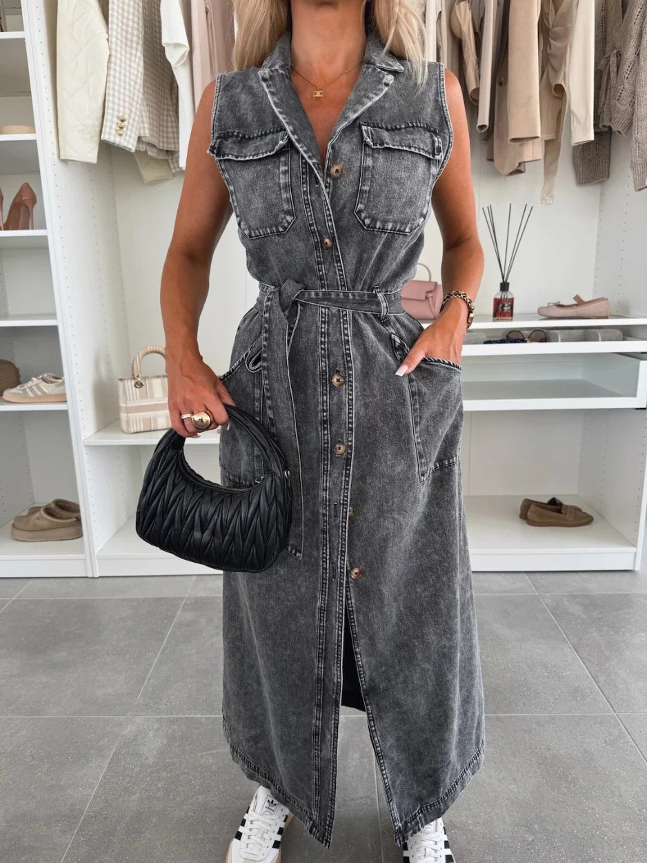 Louisa - Maxi Denim Dress