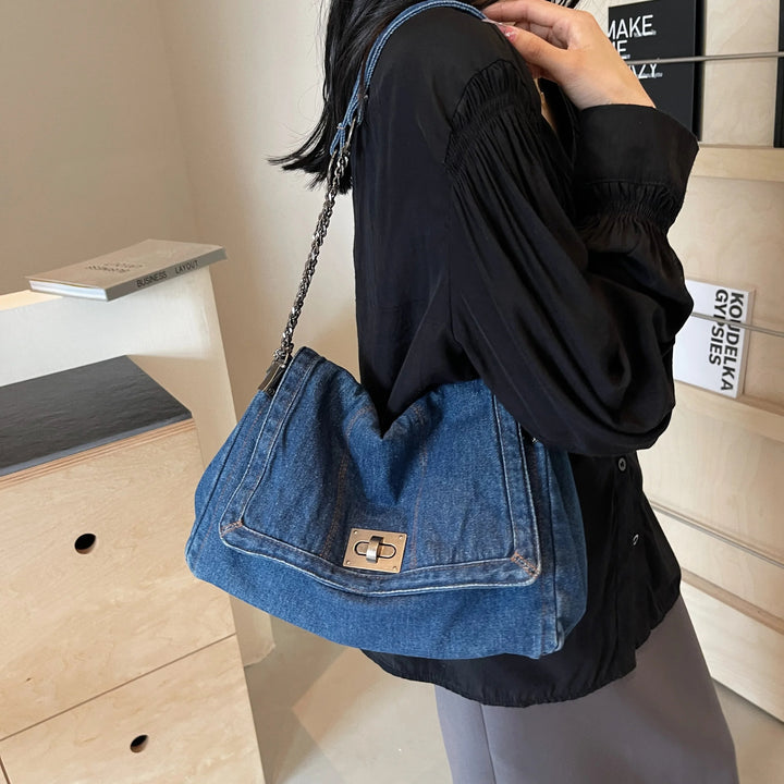 Elaya - Denim Shoulder Bag