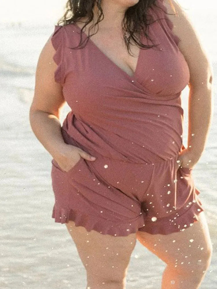 Agnieszka | Ruffle Swimsuit with Bust Support