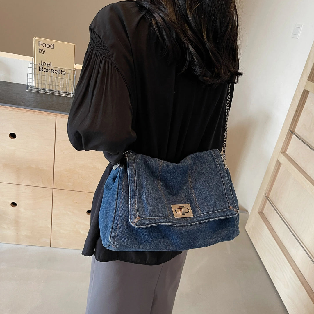 Elaya - Denim Shoulder Bag