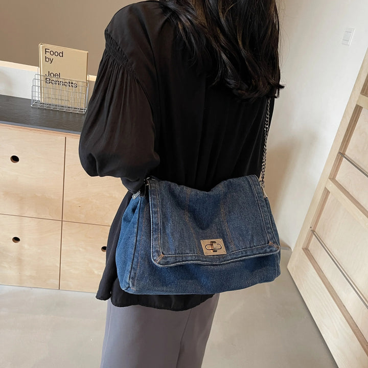 Elaya - Denim Shoulder Bag