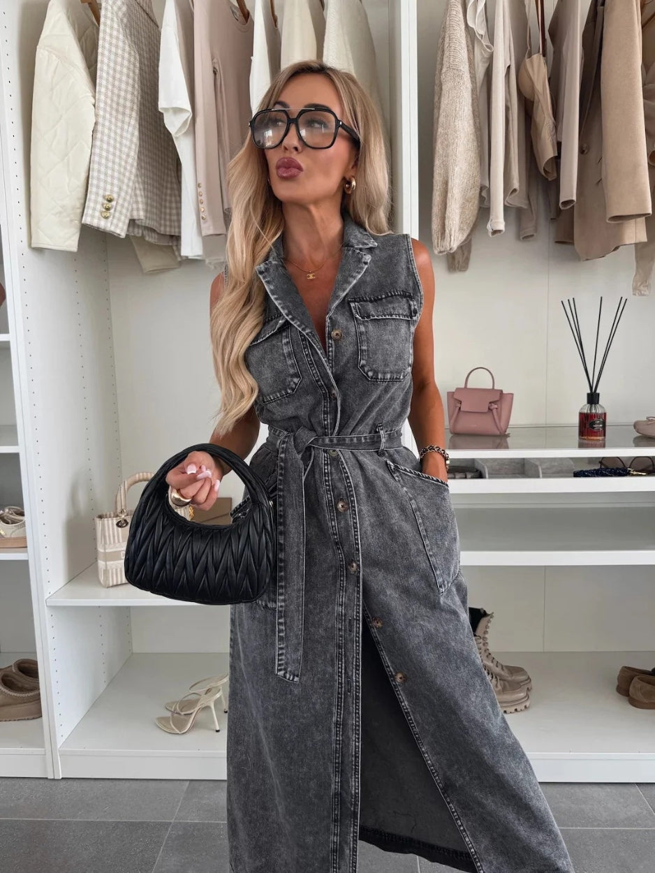 Louisa - Maxi Denim Dress