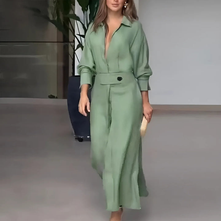 Jeanette™ | V-neck Maxi Dress