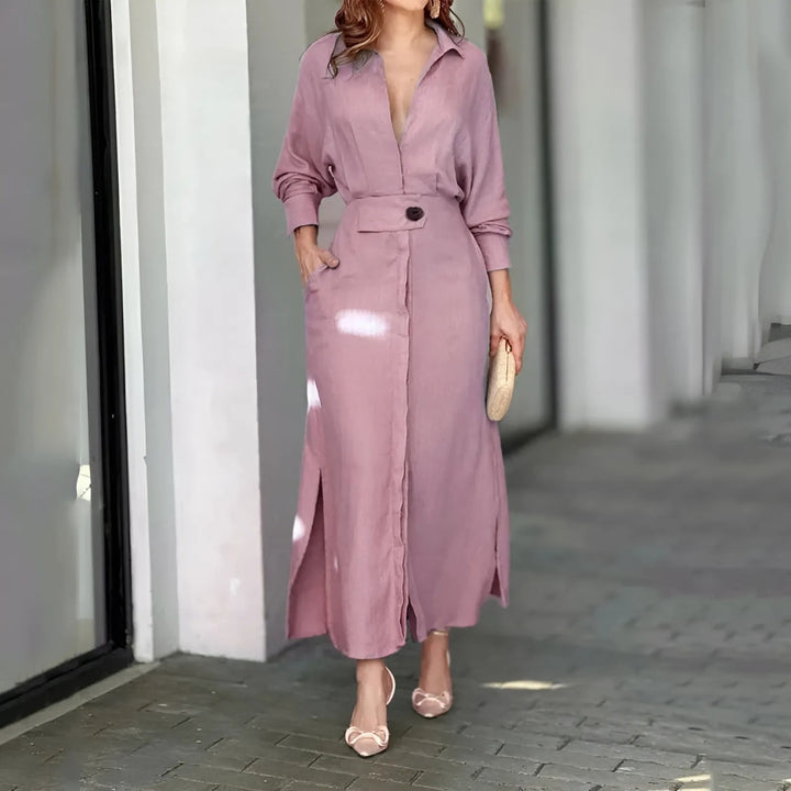 Jeanette™ | V-neck Maxi Dress