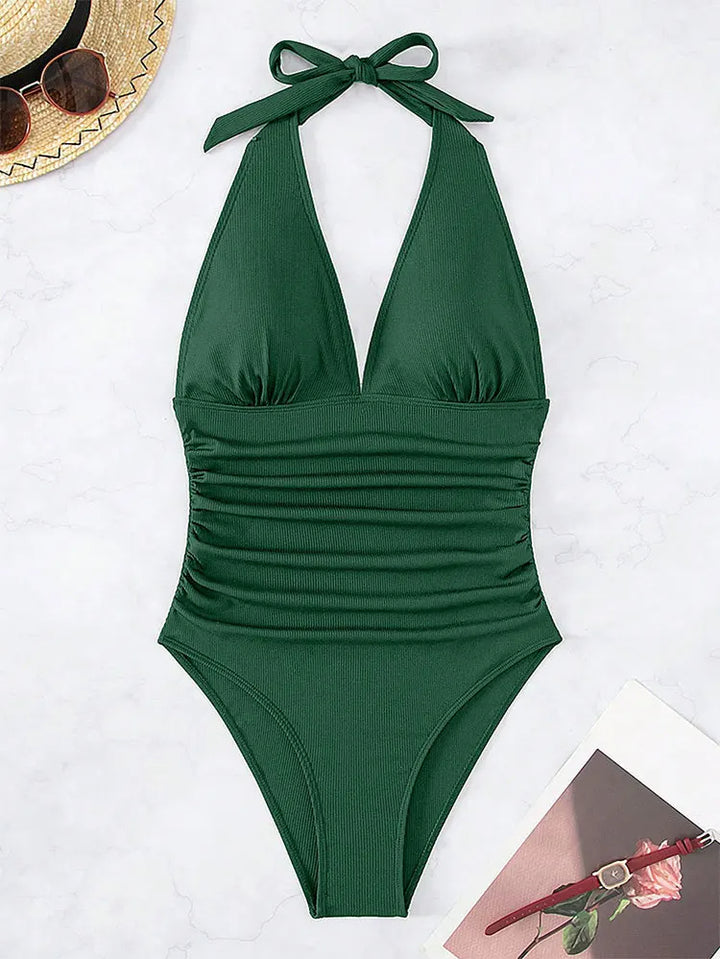 Wioletta™ | A shaping Cut Swimsuit With An Open Back