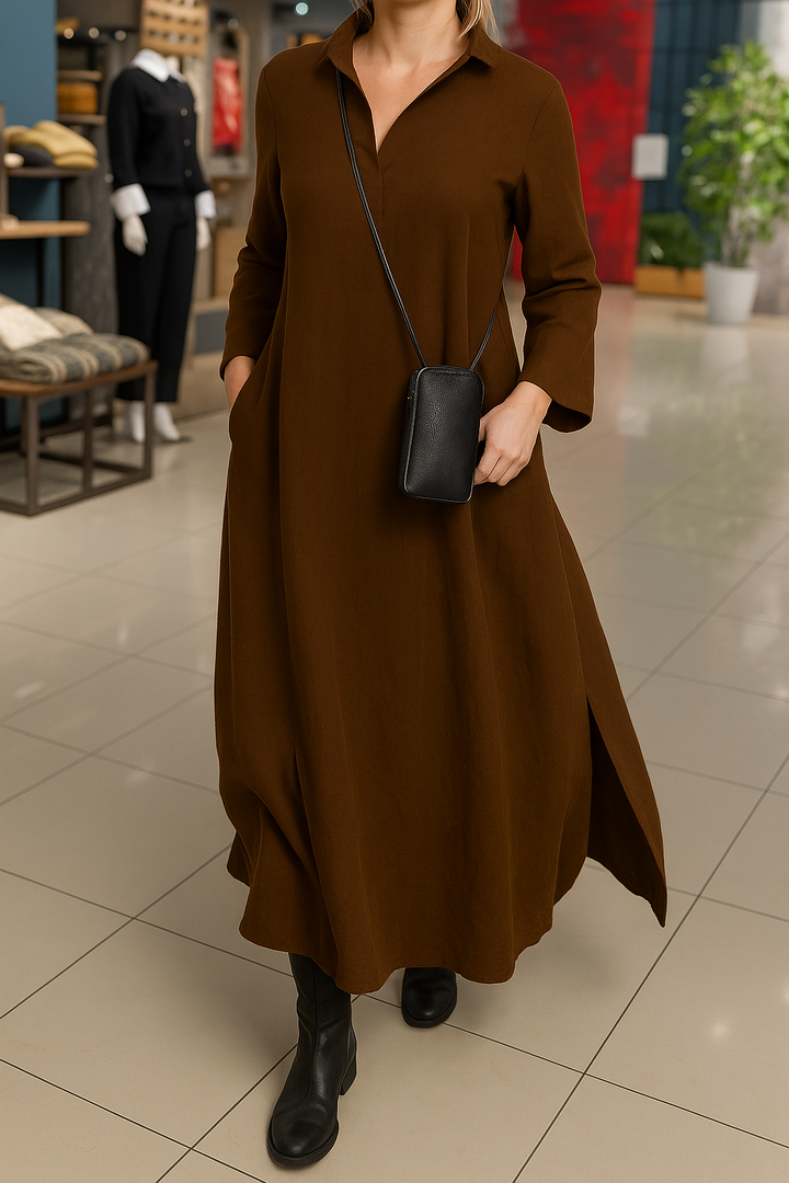 Luisina™ | Loose Long Dress with Side Slit