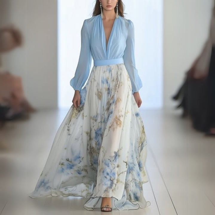 Dolores - Long dress with Floral Print