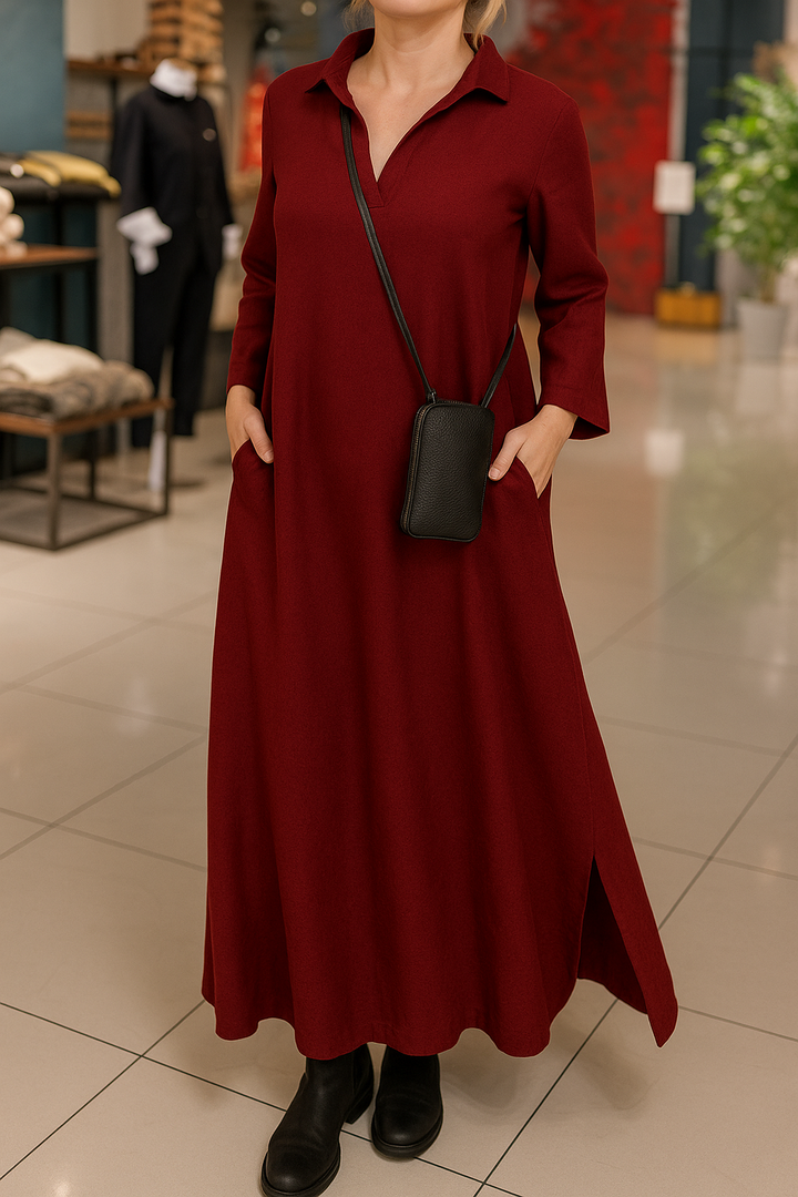 Luisina™ | Loose Long Dress with Side Slit