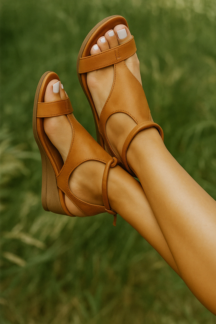 Cecile - Orthopedic Leather Sandals of High Quality Materials