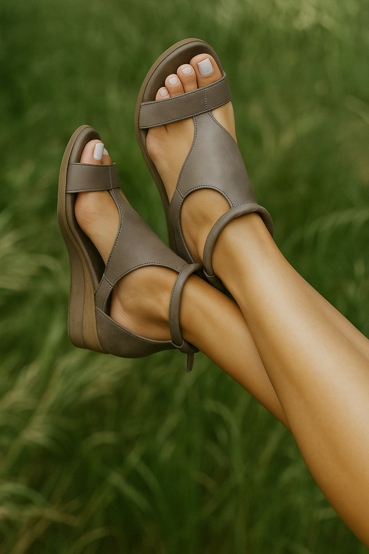 Cecile - Orthopedic Leather Sandals of High Quality Materials