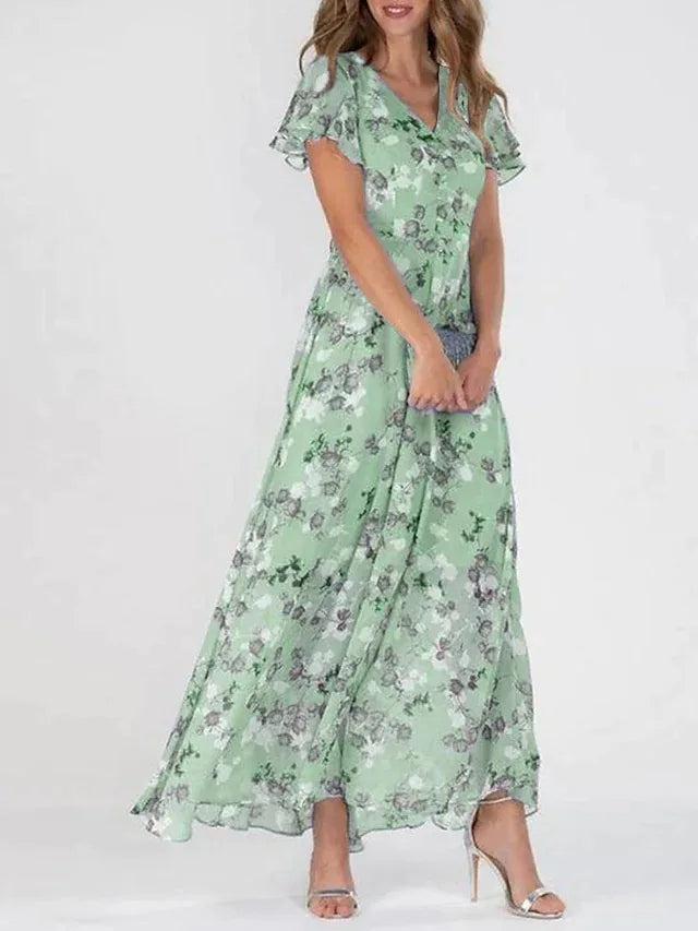 Halina™ | Elegant Floral Dress