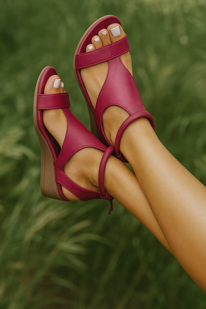 Cecile - Orthopedic Leather Sandals of High Quality Materials